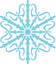Sneeuwvlok IIX - sjabloon voor decoratie