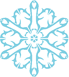Flocon de neige IX - pochoir pour la décoration