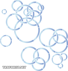 Dunne ringen - sjabloon voor decoratie