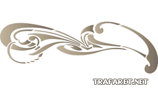 Halve abstractie - sjabloon voor decoratie