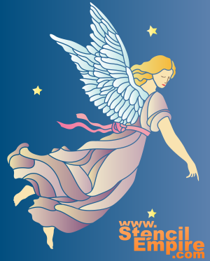 Nacht Engel (Stencils met engelen en hemelen)