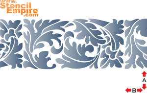 Acanthus border 2 - sjabloon voor decoratie