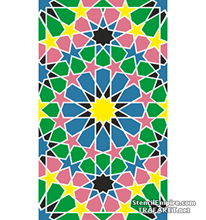 Alhambra 06b - sjabloon voor decoratie