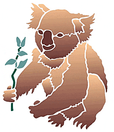 Koala - sjabloon voor decoratie