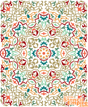 Tapis Arabesque - pochoir pour la décoration