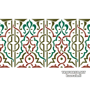 Bordure Arabesque 25 - pochoir pour la décoration