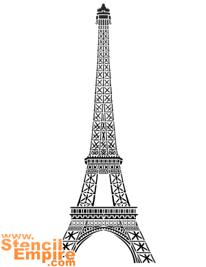 De Eiffeltoren (Sjablonen met herkenningspunten en gebouwen)
