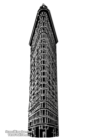 Flatiron Bâtiment - pochoir pour la décoration