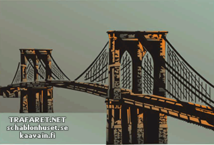 De grote brooklyn bridge - sjabloon voor decoratie