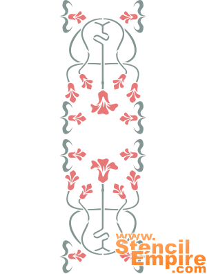 Bloemenpaneel 2 - sjabloon voor decoratie
