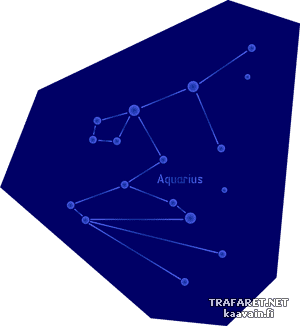 Sterrenbeeld Waterman - sjabloon voor decoratie