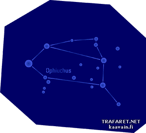 Constellation Ophiuchus - pochoir pour la décoration