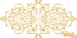 Motif baroque (Pochoirs avec différents motifs)