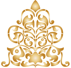 Barok patroon - sjabloon voor decoratie