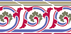 Middeleeuwse rand 14 - sjabloon voor decoratie