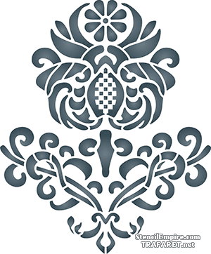 Britse bloem 80346 - sjabloon voor decoratie
