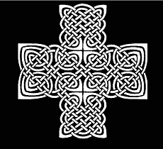 Keltisch kruis - sjabloon voor decoratie
