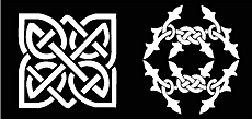 Keltische patronen - sjabloon voor decoratie