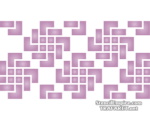 Geometrische ligatuur - sjabloon voor decoratie