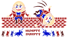 Humpty Dumpty - pochoir pour la décoration
