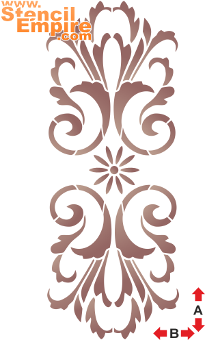Klassiek monogram 8 - sjabloon voor decoratie
