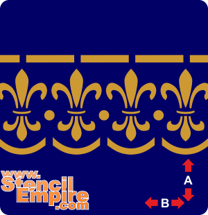 Heraldische lelie - sjabloon voor decoratie