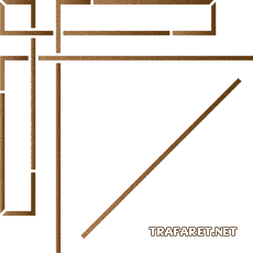 Geometrische hoek 20 - sjabloon voor decoratie