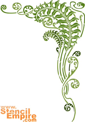 Varenhoek (Sjablonen met tropische dieren en planten)