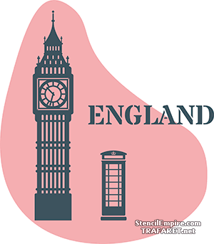 Engeland - sjabloon voor decoratie