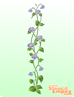 Grote winde (Stencils met tuin- en veldbloemen)