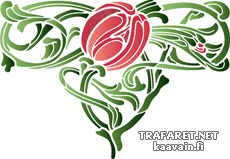 Tulpenmotief - sjabloon voor decoratie