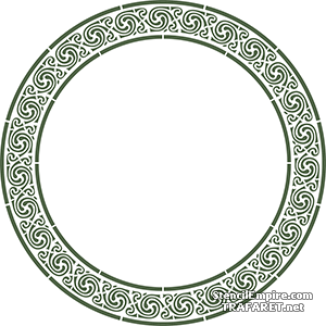 Grand anneau de celtes - pochoir pour la décoration
