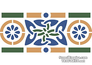 Bordure celtique - pochoir pour la décoration