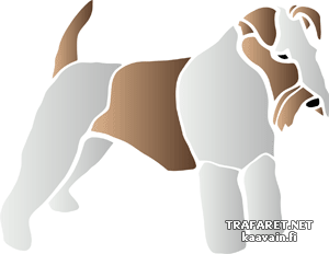 Fox Terrier - sjabloon voor decoratie