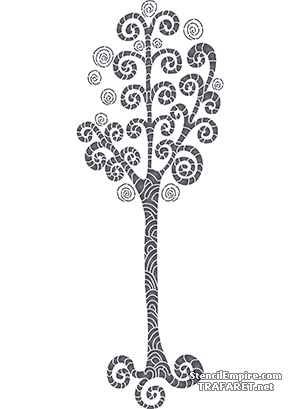 Spiraalboom 3 - sjabloon voor decoratie