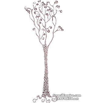 Spiraalboom 4 - sjabloon voor decoratie