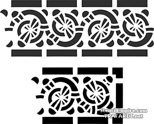 Bordure celtique 2729 - pochoir pour la décoration