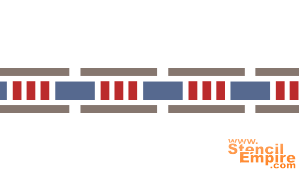 Eenvoudige rand 2 (Egyptische sjablonen)
