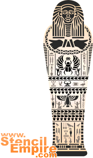 Mummie - sjabloon voor decoratie