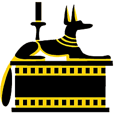 Anubis - sjabloon voor decoratie