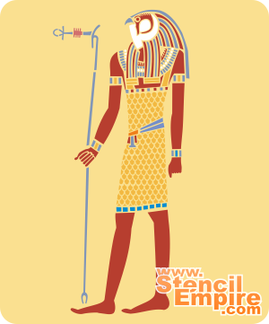 God Horus - sjabloon voor decoratie