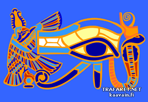 Oeil d'Horus - pochoir pour la décoration