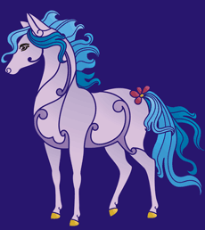 Pony - sjabloon voor decoratie