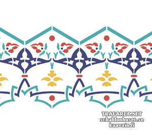 Bordure Arabesque 106b - pochoir pour la décoration