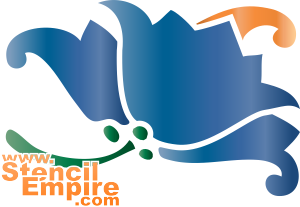 Vergeten klokjesbloem - sjabloon voor decoratie