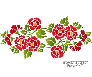 Decoratief boeket 031c - sjabloon voor decoratie