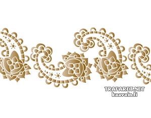 Paisley rand 1221 - sjabloon voor decoratie