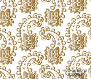 Paisley behang 122 - sjabloon voor decoratie