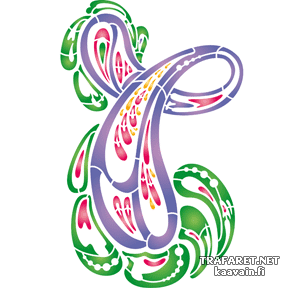Paisley 216a - sjabloon voor decoratie