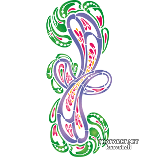 Paisley 216b - sjabloon voor decoratie